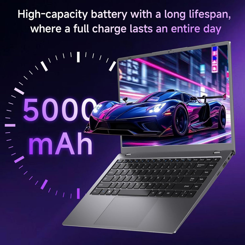 2026 Laptop Computer, Gold Pentium Processor (Up to 3.4GHz), 8GB RAM 256GB SSD(Expandable to 1TB), 1080P IPS FHD, 38WH, USB3.2, Type-C, HDMI, Office Suit, Win11 Laptop, Notebook Laptops