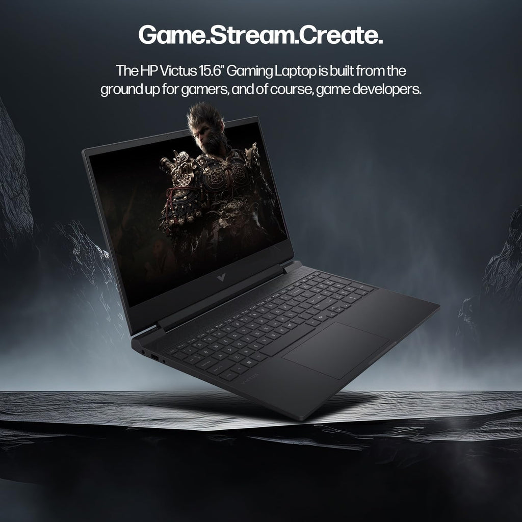 HP Victus 15.6' FHD 144 Hz IPS Gaming Laptop, AMD Ryzen 7 7445HS Processor, GeForce RTX 4050, 64GB RAM 1TB SSD, Webcam, Wi-Fi 6, Backlit Keyboard, Windows 11 Pro, Black