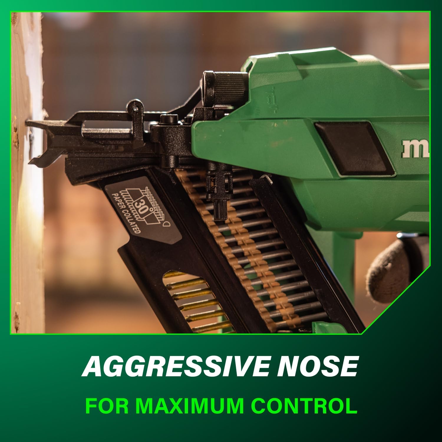 Metabo HPT 18V MultiVolt Cordless 30° Paper Tape Framing Nailer Kit, 3-1/2' Framing Nailer, Power Tool with 4.0Ah Lithium Ion Battery, Drives 2' to 3-1/2' Nails, Powerful Brushless Motor, NR1890DCA