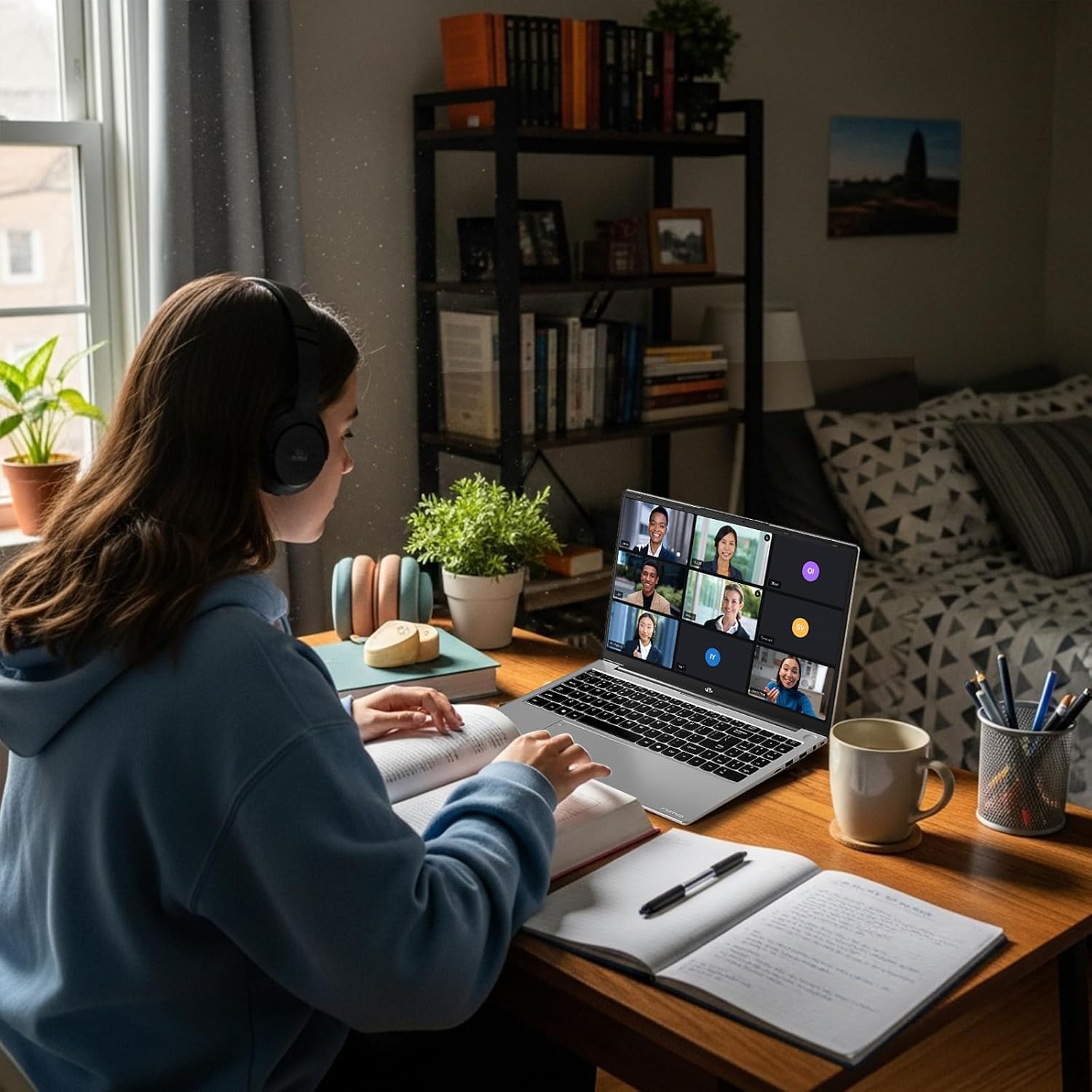 15.6-FHD-Laptop Student-Laptop, 16GB RAM 256GB SSD, Intel Pentium Quad-Core N100 Processor (Up to 3.4GHz) Backlit Keyboard Fingerprint WiFi 6 BT5.2 Business-Laptop, 2 Years Warranty Windows 11 Laptop