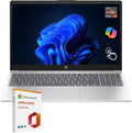 HP 15.6' FHD IPS Touchscreen Laptop, AMD Ryzen 7 7730U, 16GB RAM, 1TB SSD, AMD Radeon Graphics, Windows 11 Home, Wi-Fi 6, Long Battery Life, Office 2019 Lifetime License, Natural Silver