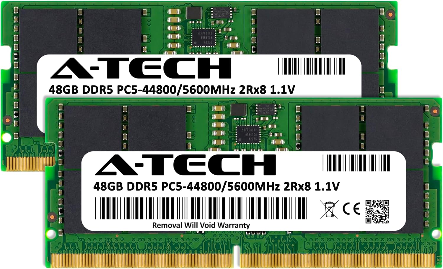 A-Tech 96GB Kit (2x48GB) RAM for ASUS ROG Strix G18 (2025) G815, G815LW, G815LR, G815LP, G815JPR Gaming Laptop | DDR5 5600MHz PC5-44800 SODIMM 2Rx8 1.1V 262-Pin Non-ECC SO-DIMM Memory Upgrade