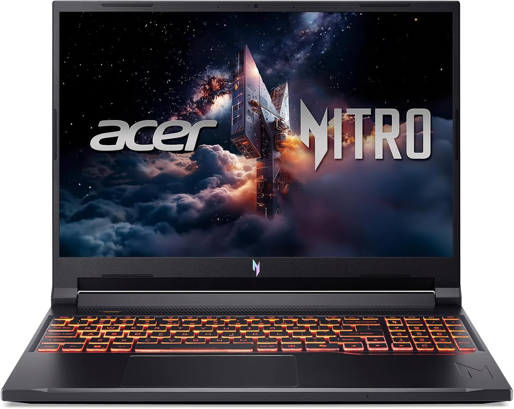 acer Nitro V Gaming Laptop | Intel Core 9 Processor 270H | NVIDIA GeForce RTX 5070 Laptop GPU | 16' WUXGA IPS 180Hz Display | 16GB DDR5 | 512GB Gen 4 SSD | Wi-Fi 6 | Backlit KB | ANV16-72-98FJ