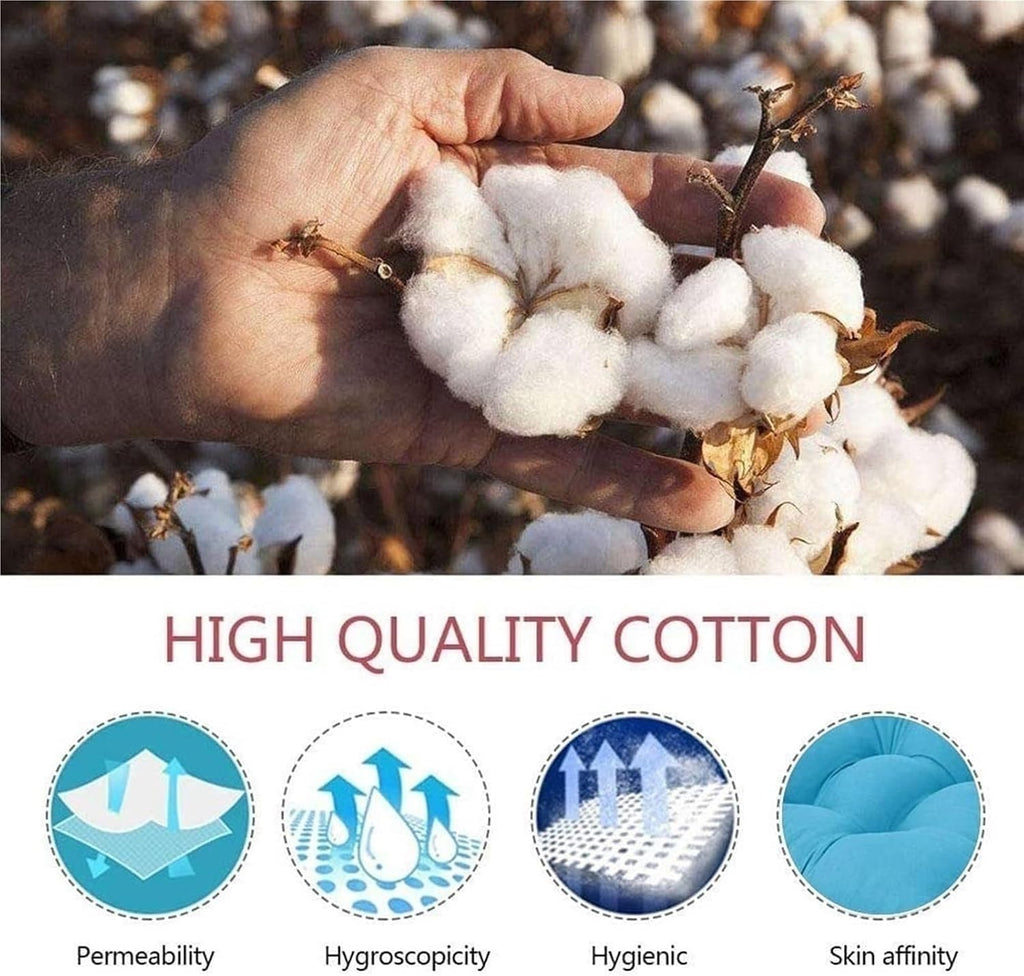 Wicker Papasan Chair Cushion, Shaggy Double Papasan Cushion, Modern Style Cozy Saucer Chair Mat, Soft Thicken Egg Chair Cushion for Round Chair Swing Chair Patio