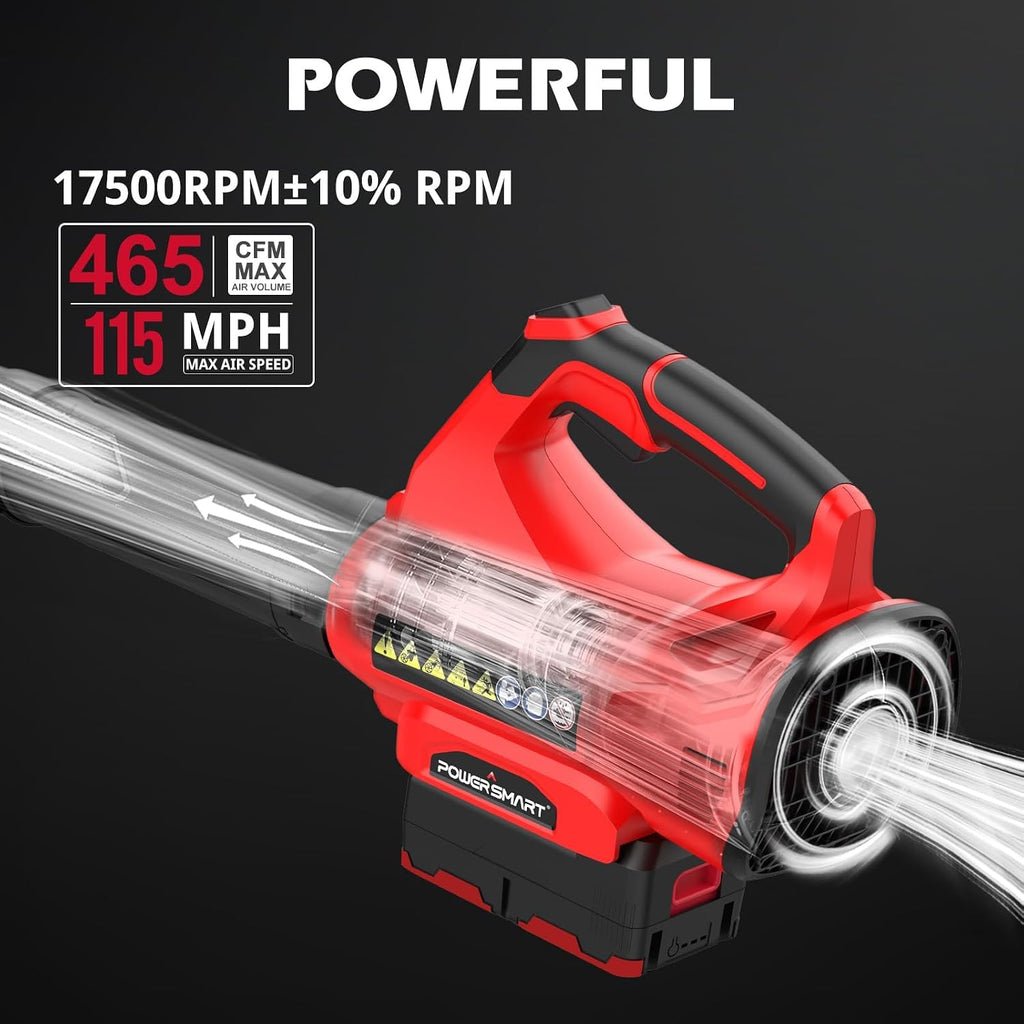PowerSmart 40V Cordless Leaf Blower and Electric Weed Wacker Combo Kit with 13'' 2-in-1 Auto Feed Weed Eater String, 310CFM Blower for Lawn Care, with 4.0Ah Battery and Charger