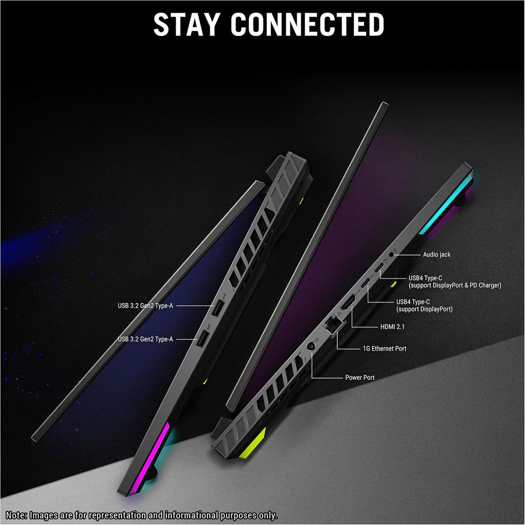 ASUS ROG Strix G16 Gaming Laptop, AMD Ryzen 9-9955HX, 64 GB DDR5 RAM, 4 TB PCIe SSD, 16' WUXGA (1920x1200) 165Hz Display, Nvidia G-Force RTX 5060, 4-Zone RGB Keyboard, W11 Pro, Eclipse Gray