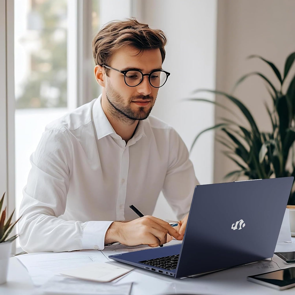 NIMO 15.6' IPS FHD-Business-Laptop, 8 Cores AMD Ryzen 7 Pro 6850U 32GB LPDDR5 RAM 1TB SSD (Beat i7-1360P Up to 4.7GHz) Radeon 680M 100W Fast PD for Content Creators & Student 2-Yr Warranty