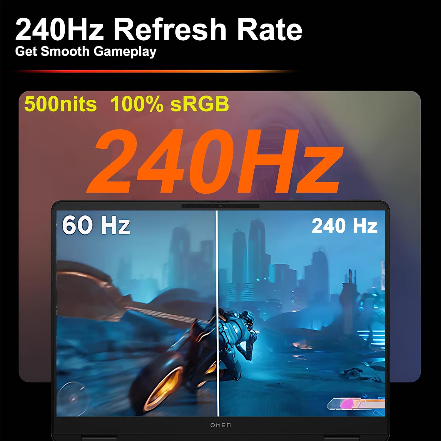 HP Omen 16 Gaming AI Laptop 16' WQXGA 240Hz (500nits 100% sRGB) AMD 10-core Ryzen AI 9 365 (Up to 50 Tops) 32GB RAM 1TB SSD GeForce RTX 5070 GDDR7 DLSS4 (Up to 798 Tops) RGB Backlit Win11Pro ICP Hub