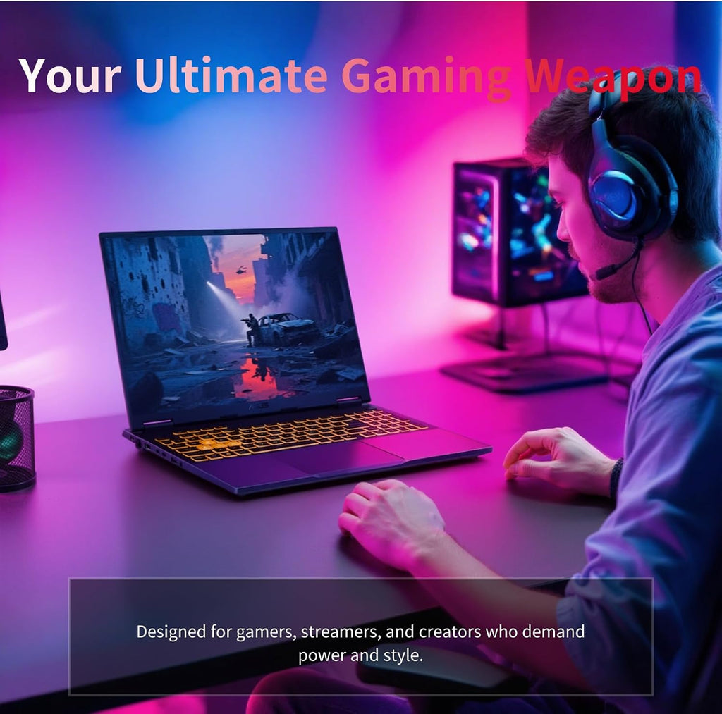 ASUS TUF F16 2025 Gaming Laptop - NVIDIA GeForce RTX 5060 | Intel 16-Core i7-14650HX | 16' FHD+ 165Hz Display | Windows 11 Pro | 32GB DDR5 RAM + 1TB SSD | RGB Backlit Keyboard | Wi-Fi 6E
