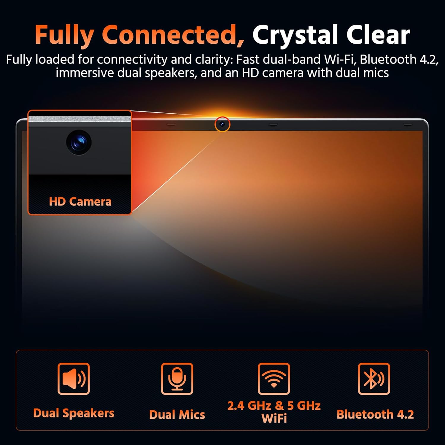15.6' Laptop Computer, 8GB RAM 256GB SSD Celeron N4000(up to 2.6GHz) Laptop Win 11 Office Suite FHD IPS sRGB Notebook 2.4G&5G WiFi BT 4.2 HDMI USB 3.0 5000mAh Battery for Home Student Business