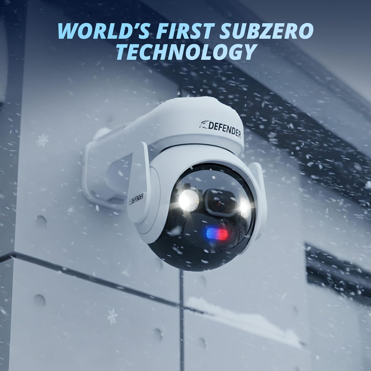 Defender Solar 4K Security Cameras Wireless Outdoor, 360° PTZ, AI Human Detection, Color Night Vision, Battery Max with 5W Solar Panel, Weatherproof Home Surveillance - AOV AI Guard Ultra-Charge