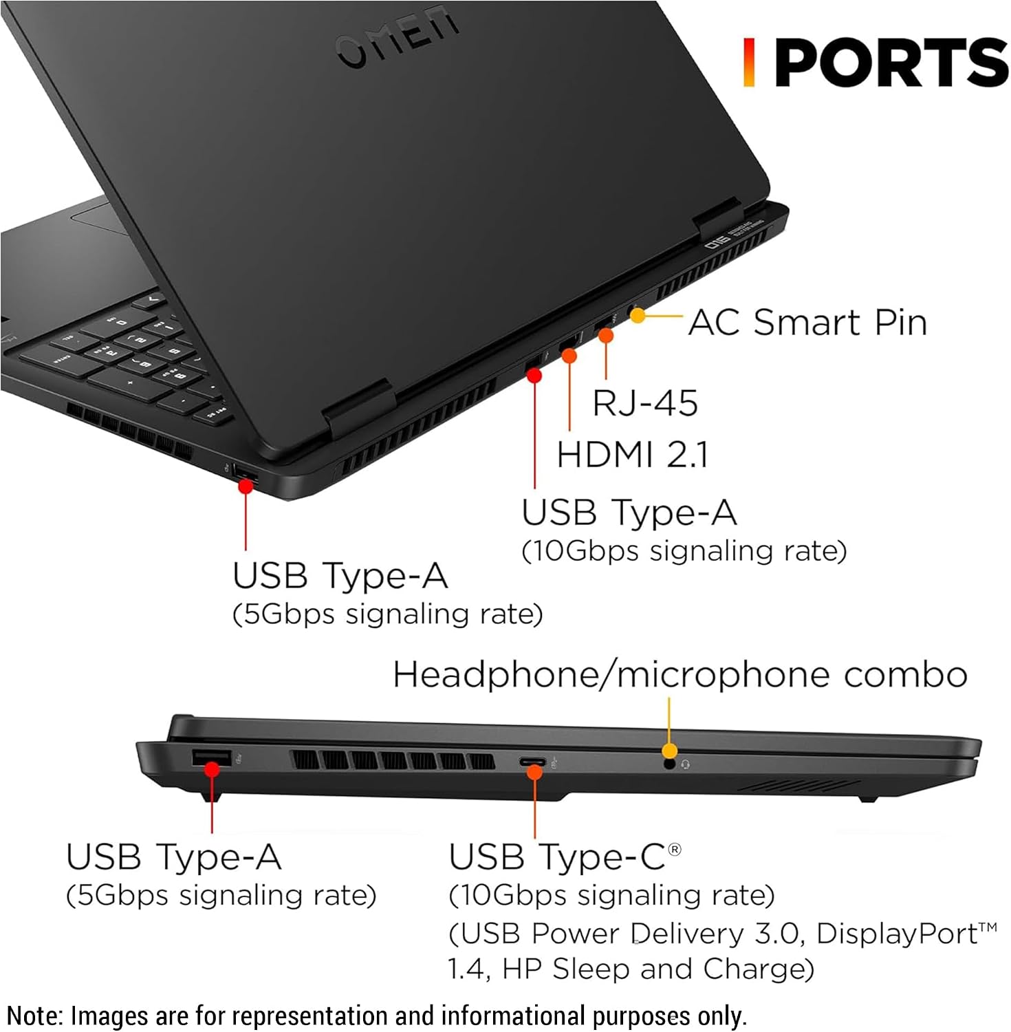 HP OMEN Slim 16 Gaming Laptop, Intel Ultra 9-285H, 16 GB DDR5 RAM, 1 TB PCIe SSD, 16' WQXGA (2560 x 1600) 240Hz Display, Nvidia G-Force RTX 5070, Backlit 4-Zone RGB Keyboard, W11 Home, Shadow Black