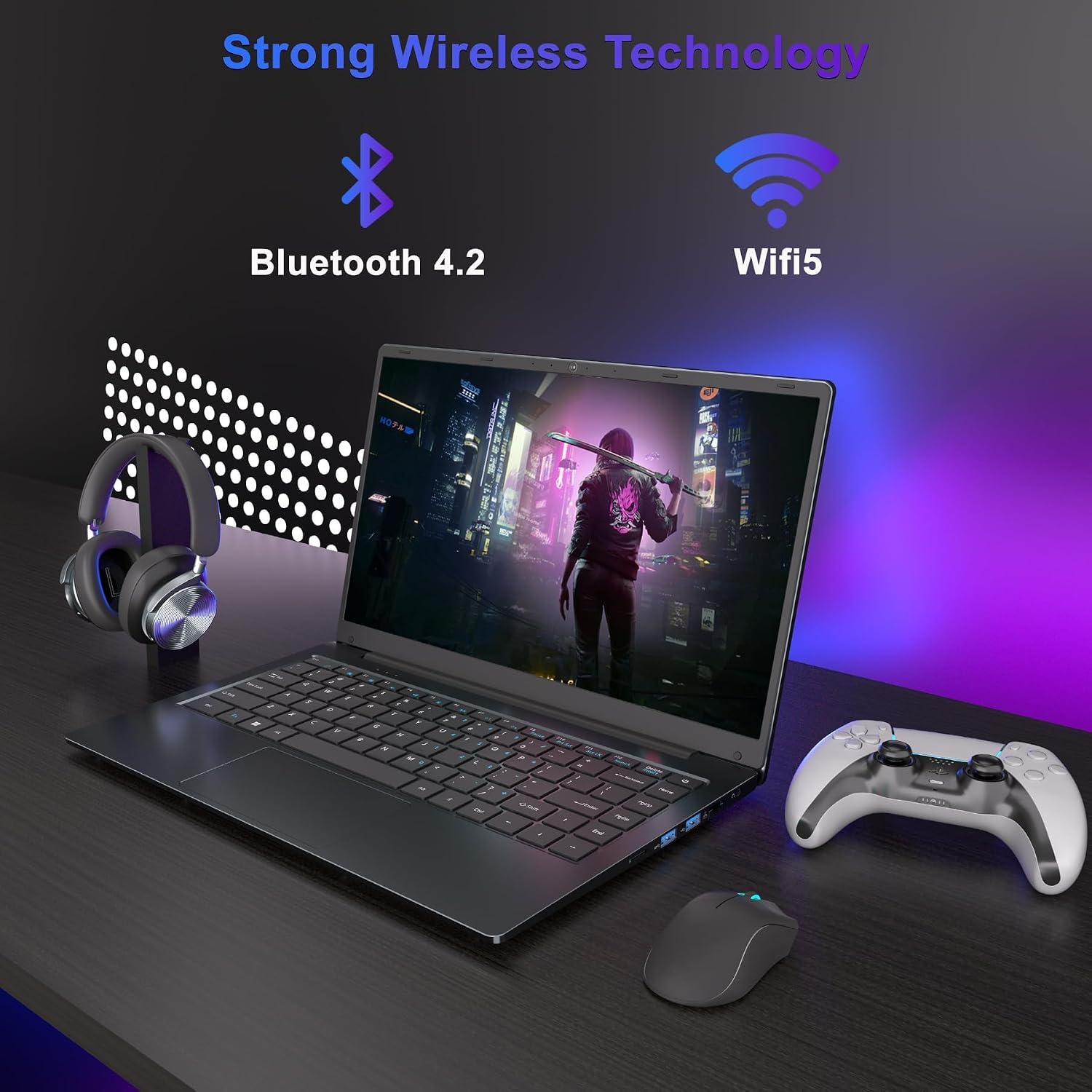 14.1' Laptop, Laptop Computer Core i7 Processor(Up to 2.7GHz), Student Laptop 8GB DDR3 256GB SSD, FHD IPS Laptop PC Wifi5 BT4.2 USB3.0 * 3 Ethernet Port*1 HDMI*1 SD Slot*1 Audio Jack*1