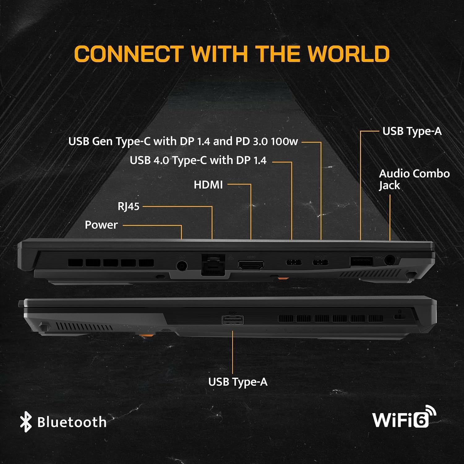 ASUS TUF A16 Gaming Laptop, 16' WUXGA 144Hz 16:10 Display, AMD R7-7445HS(>Intel i7-13700), NVIDIA RTX 4050, 16GB DDR5 RAM, 1 TB PCIE SSD, Backlit KB, AI Noise-Cancellation, W/128GB PSD, Win 11 Pro