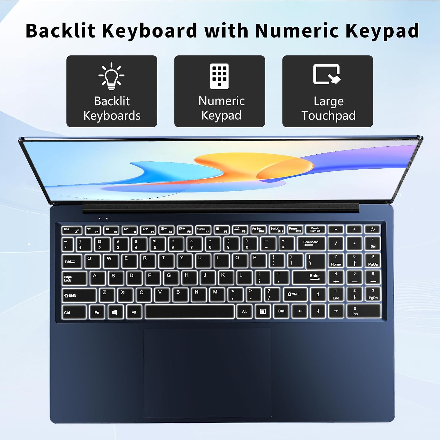 FUNYET Laptop Computer, Gaming Laptops 2026, 16 Inch Lap Top PC Windows 11 Pro, 16GB RAM 1TB SSD, Intel N150 Processor(up to 3.6GHz), Office 365, Backlit Keyboard, 2-Year Warranty, Students, Business