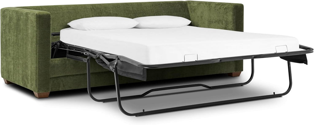 Poly & BARK Napa 82' Pull-Out Sofa Bed – Upholstered Sleeper Sofa with Storage Console and Hidden Mattress – Stylish Sofa Bed for Guest Rooms, Apartments, Living Rooms and More