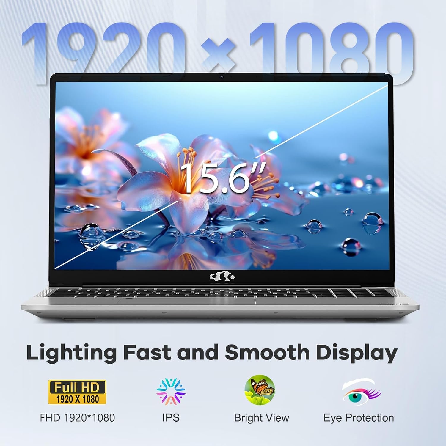 NIMO 15.6' IPS FHD-Gaming-Laptop, AMD Ryzen 5 6600H 32GB DDR5 RAM 1TB SSD (Beat i7-1165G7, 6 Cores Up to 4.5GHz) AMD Radeon 660M GPU 100W USB-C PD Fast Charger Backlit Keyboard Fingerprint