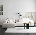 Acanva Modern Oversized Modular L Shaped Sectional Sofa Set for Living Room, Minimalist Style Comfy 4-Seat Corner Couch, Left Chaise, Wool-Like