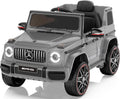 ANPABO Licensed Mercedes-Benz G63 Car for Kids, 12V Ride on Car w/Parent Remote Control, LED Headlights, Music Player & Horn, Soft Start, Low Battery Prompt, Kids Electric Car, Grey