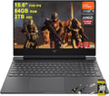 HP Victus 15 Gaming Laptop 15.6' FHD IPS 144Hz (AMD FreeSync Premium) AMD Hexa-core Ryzen 5 7535HS 64GB RAM 2TB SSD Radeon RX 6550M (>RTX3050) Backlit Type-C Fast Charging Win11 ICP Accessory