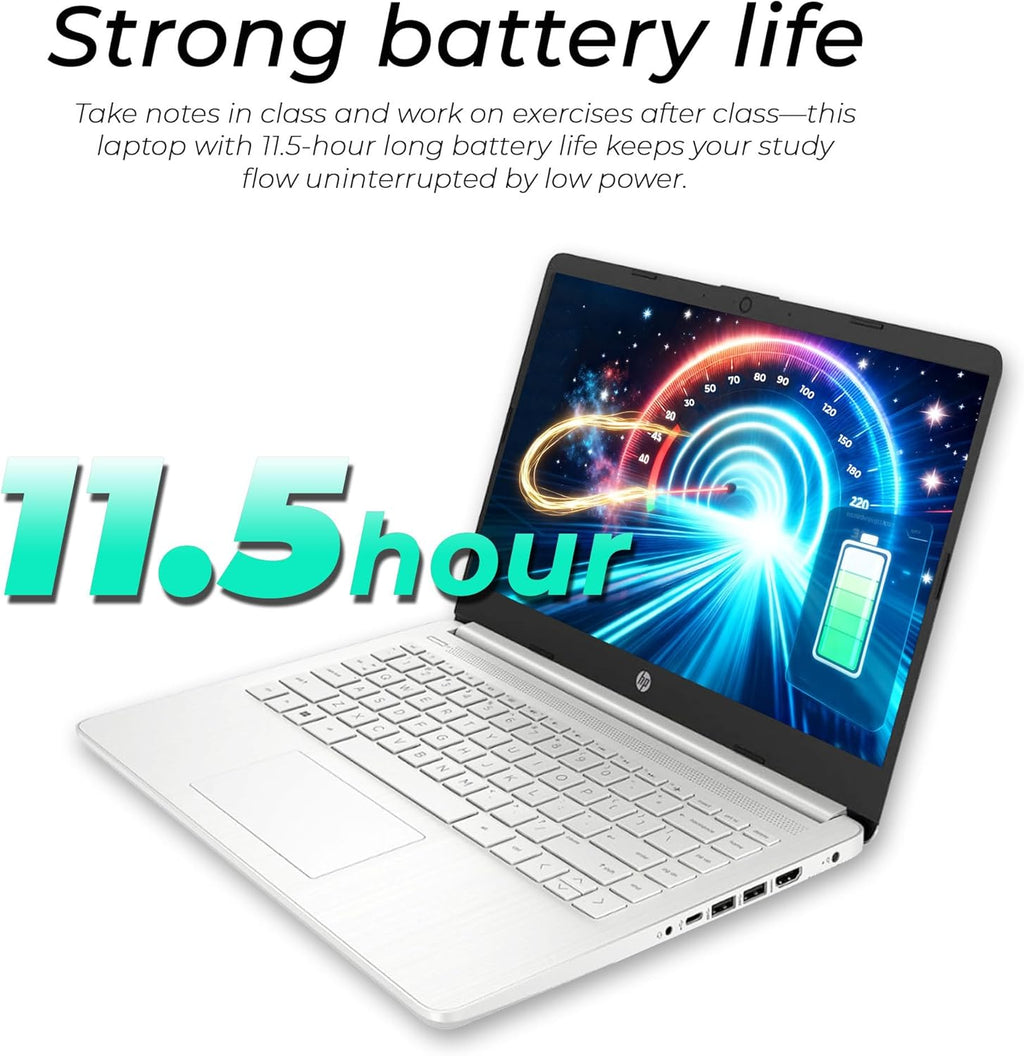 HP New Ultrabook Laptop with Copilot AI | 16GB RAM - 512GB SSD | 2026 Edition - Intel Core | Microsoft Office 365 Included, Webcam, Thin & Portable | Windows 11 no Mouse