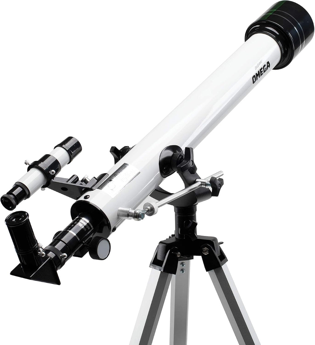 Educational Insights GeoSafari Omega Refractor Telescope - 60 mm Beginner Telescope for Kids 8-12, High Powered Refractor Telescopes, Astronomical Telescopes for Stargazing and Planet Viewing