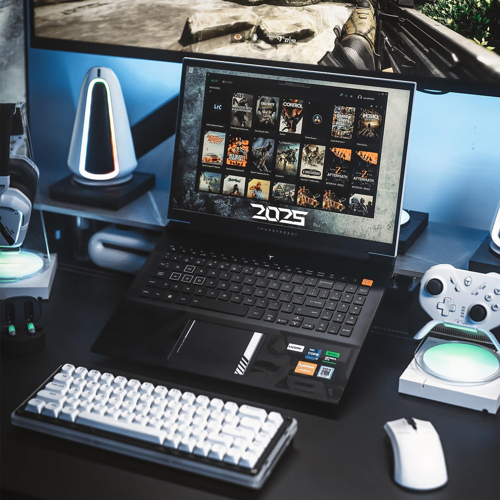 Thunderobot Zero 16 RTX 4070 Gaming Laptop, 16' WQXGA 360Hz 2.5K Display, 14th Gen Intel Core i9-14900HX, GeForce RTX 4070, 32GB DDR5 RAM, 1TB SSD, RGB Backlit KB, Wi-Fi 6, Win 11 Home, White