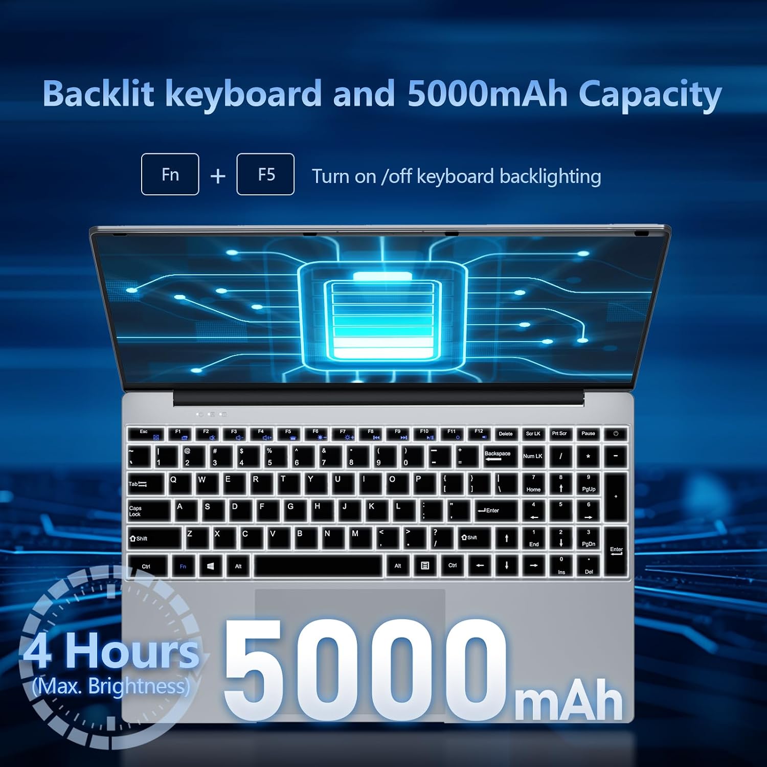 Laptop, 15.6 inch Laptop Computer Core i5-7Y54(Up to 3.20 GHz), Win 11 Pro Lap Top, 16GB RAM 1TB SSD PC, Office 365, FHD 1920 * 1080,UHD Graphics, Backlit KB, 180°Open, WIFI5, BT4.2, 38.5Wh Battery