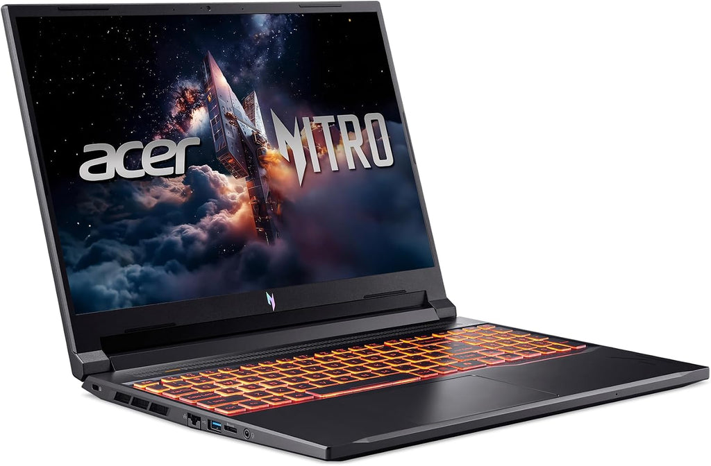 acer Nitro V Gaming Laptop | Intel Core 9 Processor 270H | NVIDIA GeForce RTX 5070 Laptop GPU | 16' WUXGA IPS 180Hz Display | 16GB DDR5 | 512GB Gen 4 SSD | Wi-Fi 6 | Backlit KB | ANV16-72-98FJ