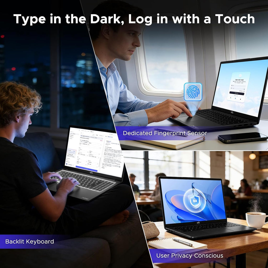 NIMO 15.6' IPS-Gaming-Laptop, AMD Ryzen 7 8745HS (Up to 4.9GHz Beat R9 7940HS) 32GB RAM 1TB SSD Radeon 780M-Graphics, WiFi 6E USB4 Backlit Keyboard Fingerprint, Win 11 PC for Work & Play