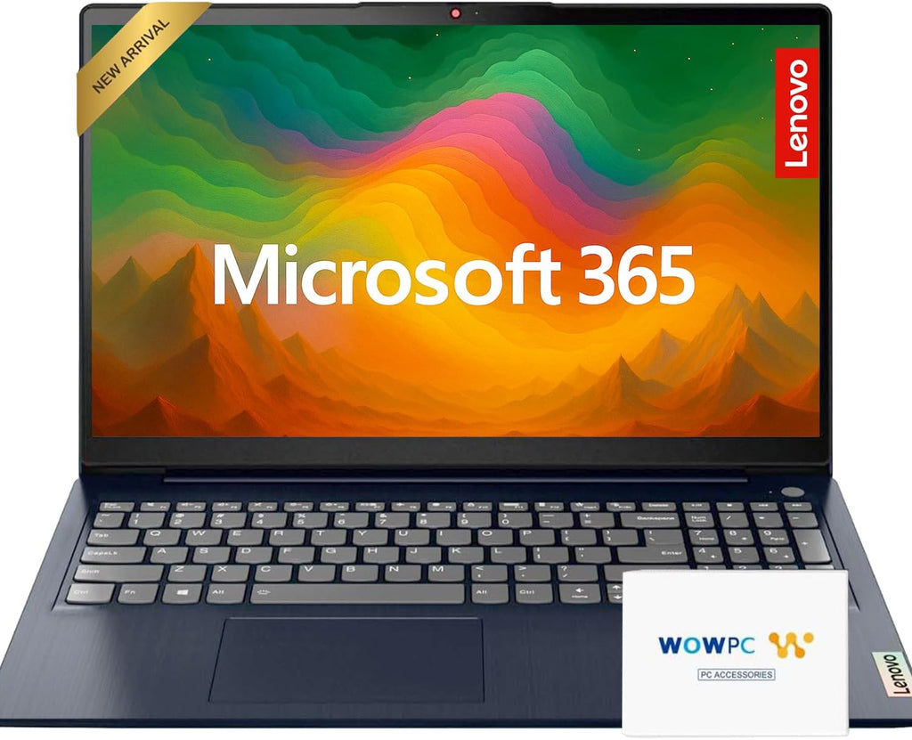 Lenovo New IdeaPad 15.6 inch Laptop Computer • Back to School Limited Edition with Microsoft 365 • 20GB RAM • 1TB SSD • Intel Dual-Core CPU • Wi-Fi 6 • Windows 11 Home • WOWPC Recovery USB (Renewed)