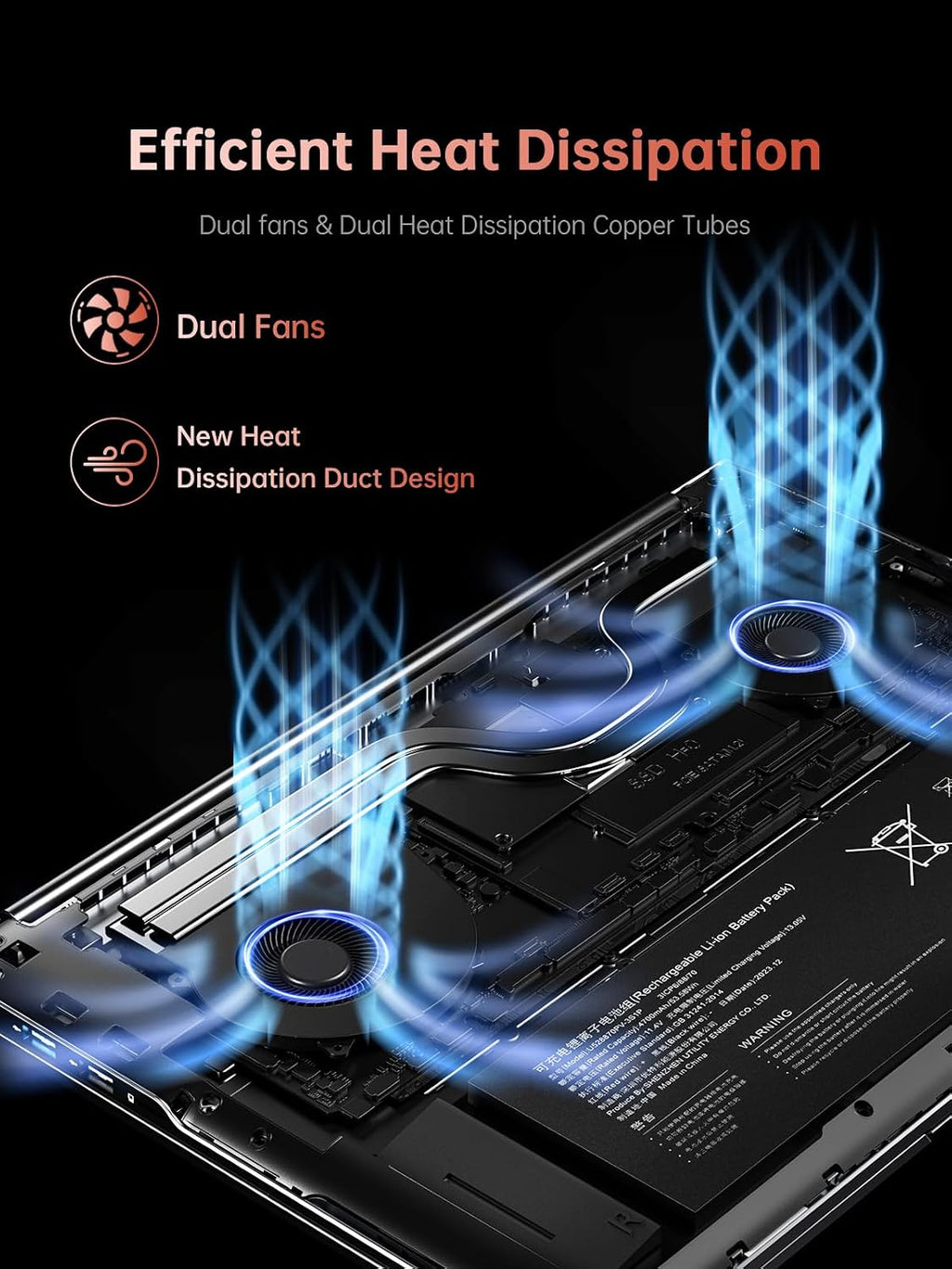 KAIGERR Gaming Laptop, 2025 Laptop with AMD Ryzen 7 7735HS (8C/16T, Up to 4.75GHz), 16GB DDR5 512GB NVMe SSD Laptop Computer, Up to 4TB, 16-inch FHD Display, WiFi 6, Backlit KB, Type-C, Dual Fans