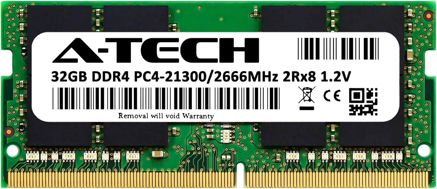 A-Tech 32GB RAM for Acer Nitro 5 Gaming Laptop | DDR4 2666MHz SODIMM PC4-21300 (PC4-2666V) Memory Upgrade Module