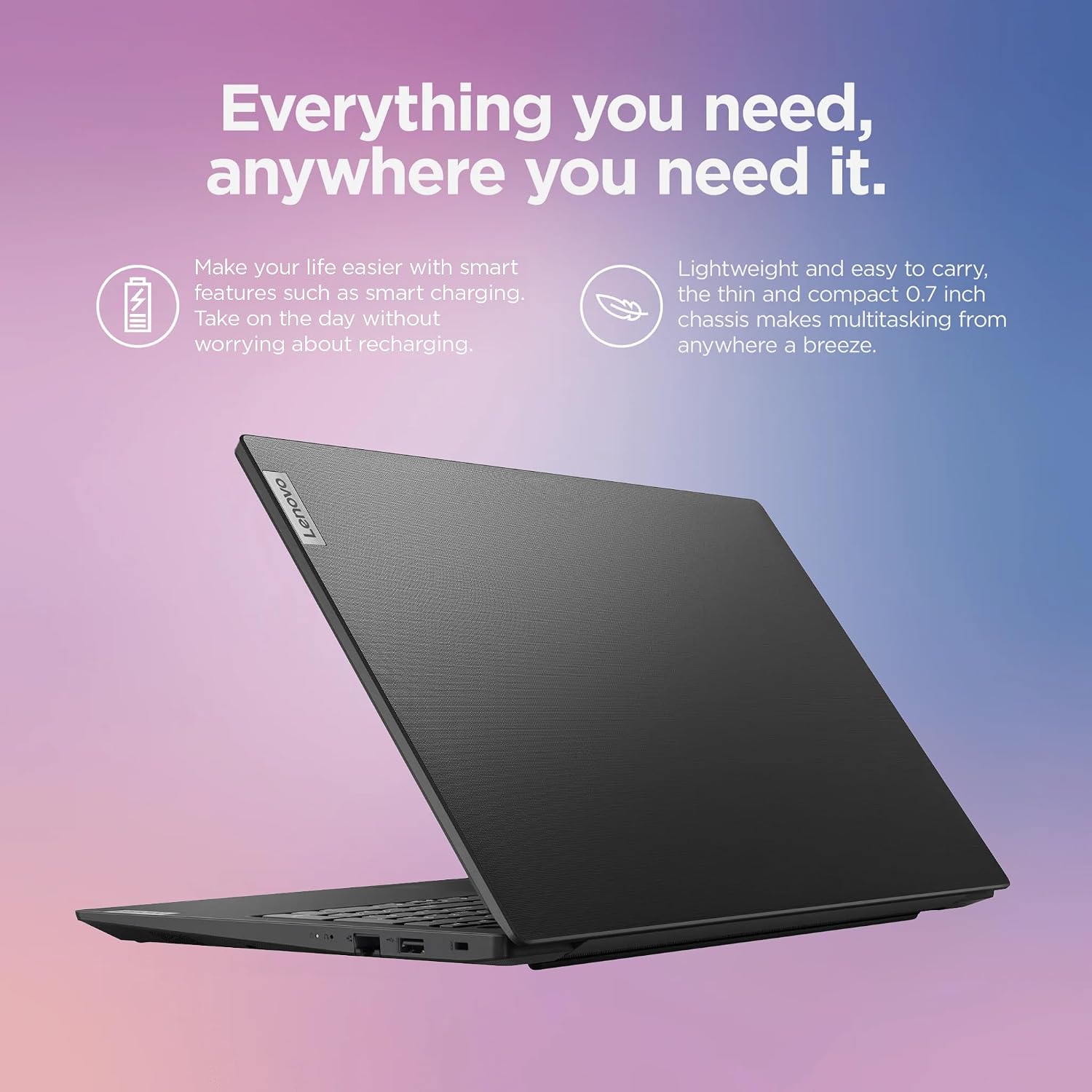 Lenovo V15 Business Laptop Premium, 15.6' FHD Display, Lifetime MS Office, 8-Core AMD Ryzen 7 7730U, 16GB RAM, 1TB Storage (512GB SSD + 500GB Ext), Wi-Fi 6, RJ-45 NumPad, MarxsolAccessory, Win 11 Pro