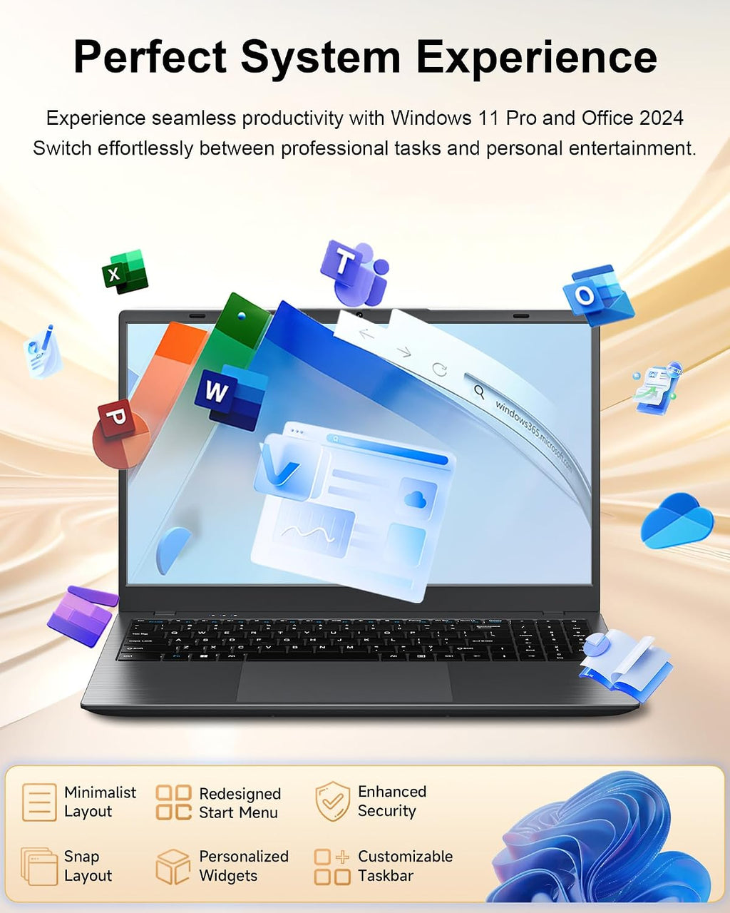 BLUEING 15.6' Laptop Computer, Laptop with 8GB RAM 256GB SSD, Gold 6500Y (Up to 3.4GHz), 1080P FHD IPS Display, Type-C, HDMI, USB3.2, WIFI, Bluetooth, Long Battery Life, Laptops for Business & Student