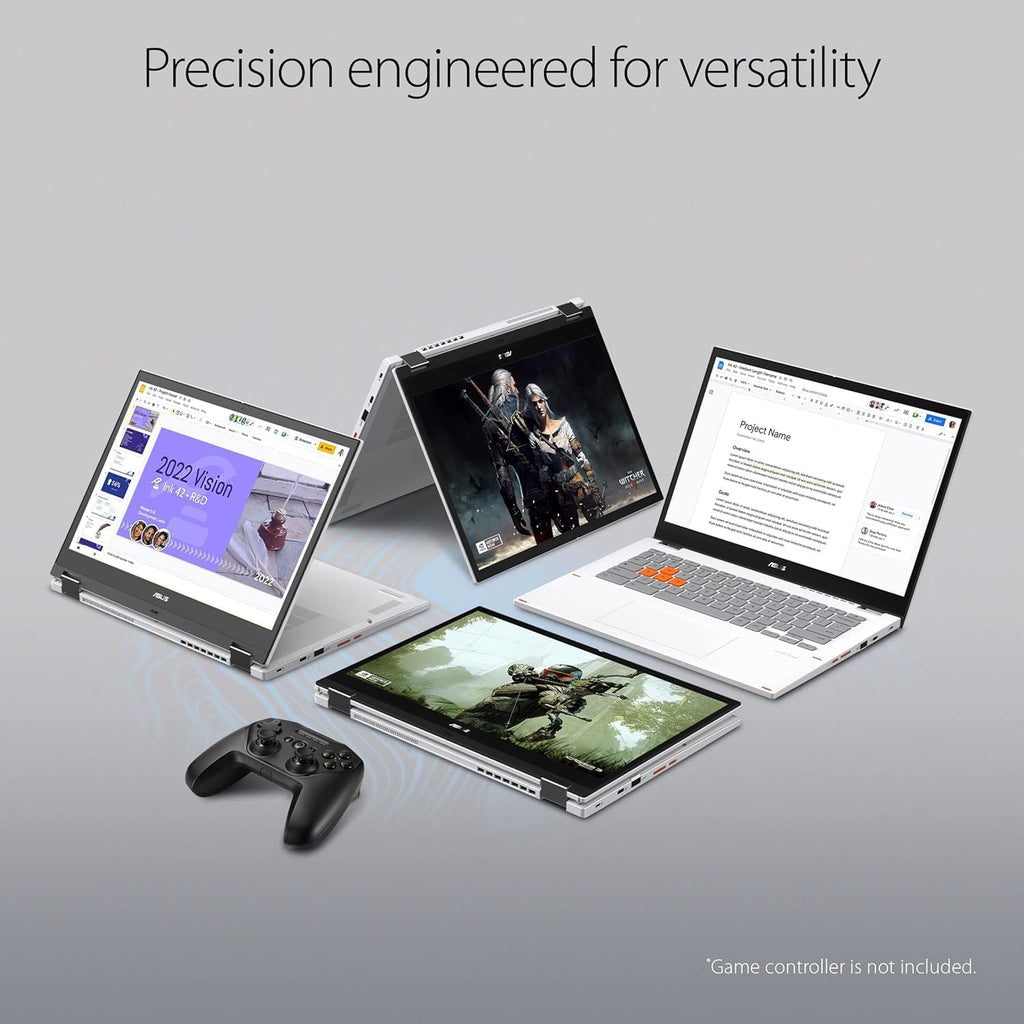 ASUS Chromebook Flip Touchscreen Laptop - 2-in-1 14' WUXGA Touch 144Hz, Intel Core i5-1235U, 8GB RAM| 512GB SSD, Backlit Keyboard, Stylus Pen, Gaming Chromebook Tablet