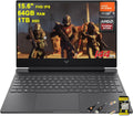 HP Victus 15 Gaming Laptop 15.6' FHD IPS 144Hz (AMD FreeSync Premium) AMD Hexa-core Ryzen 5 7535HS 64GB RAM 1TB SSD Radeon RX 6550M (>RTX3050) Backlit Type-C Fast Charging Win11 ICP Accessory