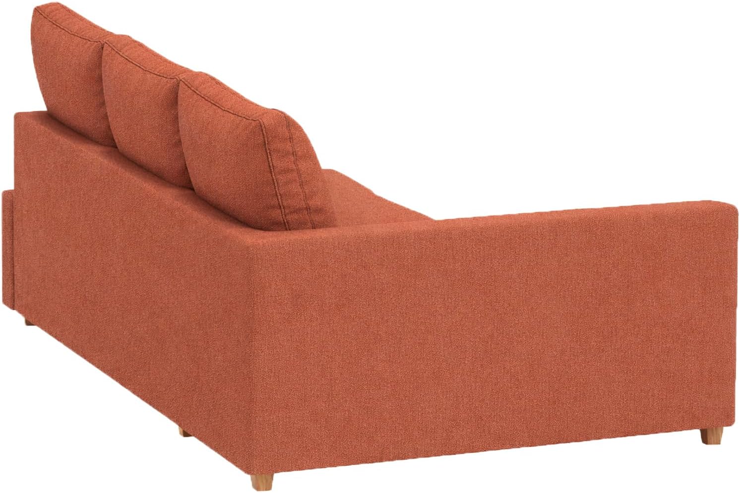 Durable Polyester Flax Friheten Sleeper Sofa Cover Replacement is Compatible with IKEA Friheten Sofa Bed, Or Corner, Or Sectional Slipcover. Sofa Cover Only (50% Thicker Rust Right)
