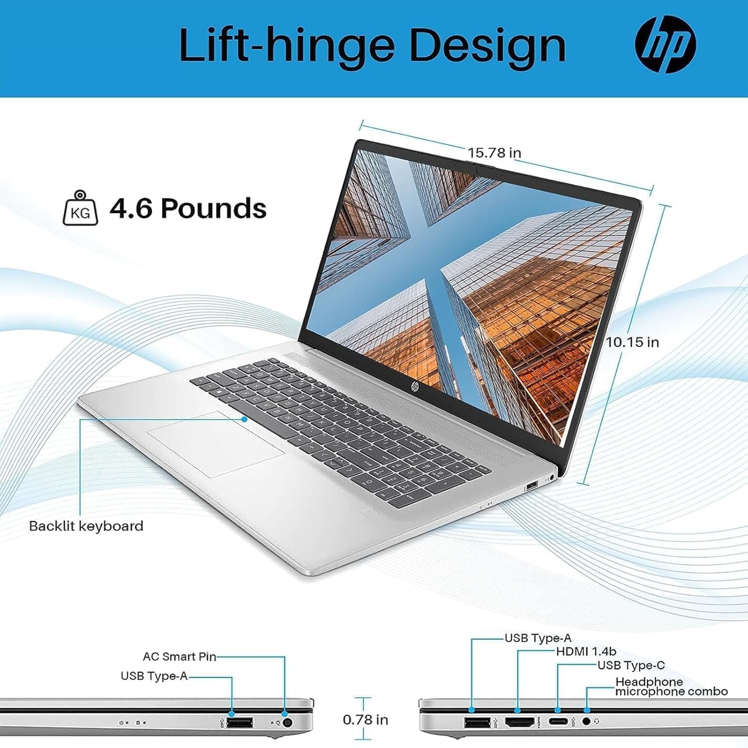 HP-17inch Laptop-Touchscreen Stylus Pen - Laptop Student - Intel Processor N200 Beat i3-1005G1 - Microsoft 365 -Numeric Keyboard - Long Battery Life - USB Type C - 2024 (32GB RAM |128GB SSD)