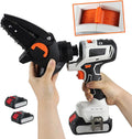 18 V Power Tool Combo Kit, 10-Tool Cordless Power Drill Tool Set with Charger & 2 Batteries, Portable Brushless Woodworking Power Tool Kit, for Home, Company