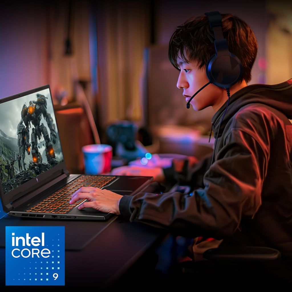 acer Nitro V Gaming Laptop | Intel Core 9 Processor 270H | NVIDIA GeForce RTX 5070 Laptop GPU | 16' WUXGA IPS 180Hz Display | 16GB DDR5 | 512GB Gen 4 SSD | Wi-Fi 6 | Backlit KB | ANV16-72-98FJ