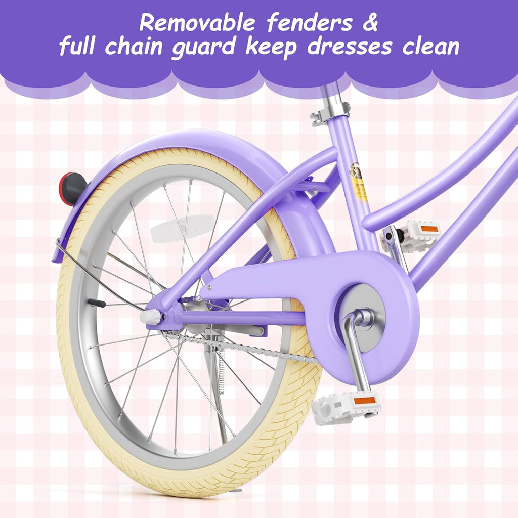 Glaf Toddler Bike 12 14 16 20 Inch Girls Bike with Training Wheels Kids Bike for 2-12 Year Old with Doll Seat & Basket