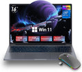 ZOLWAYTAC 16' Inch Laptops, Win 11Computer Laptop Gaming,16GB RAM 512GB SSD,N100 CPU(Up to 3.4GHz,12th),with WiFi/BT,Backlit Keyboard,5000mAh,Support Type C Charging,for Gaming,Business,Silver Gray
