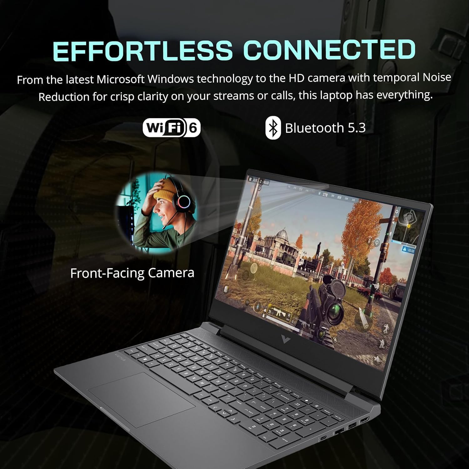 HP Victus Ryzen 5 Gaming Laptop, 15.6 FHD 144Hz, Ryzen 5 7535HS (Beats Intel i5-13420H), AMD Radeon RX 6550M (Beats NVIDIA GeForce RTX 3050), 32GB RAM, 1TB SSD, W11H, with 512GB External SSD Bundle