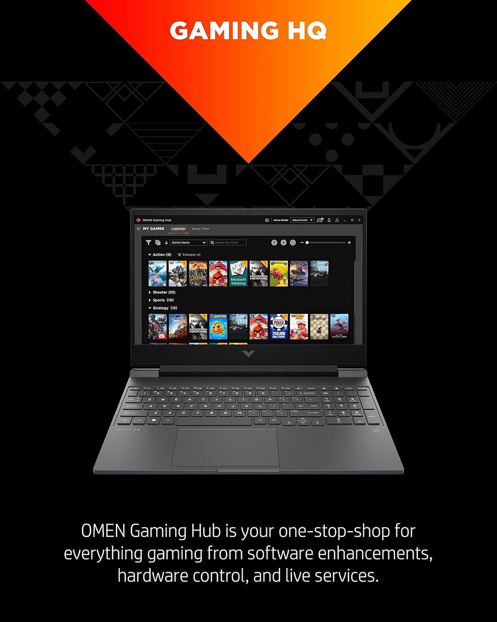 HP Victus 15.6' Gaming Laptop PC, NVIDIA GeForce RTX 3050 Ti, AMD Ryzen 7 5800H, Refined 1080p IPS Display, Compact Design, All-in-One Keyboard with Enlarged Touchpad, HD Webcam (15-fb0028nr, 2022)