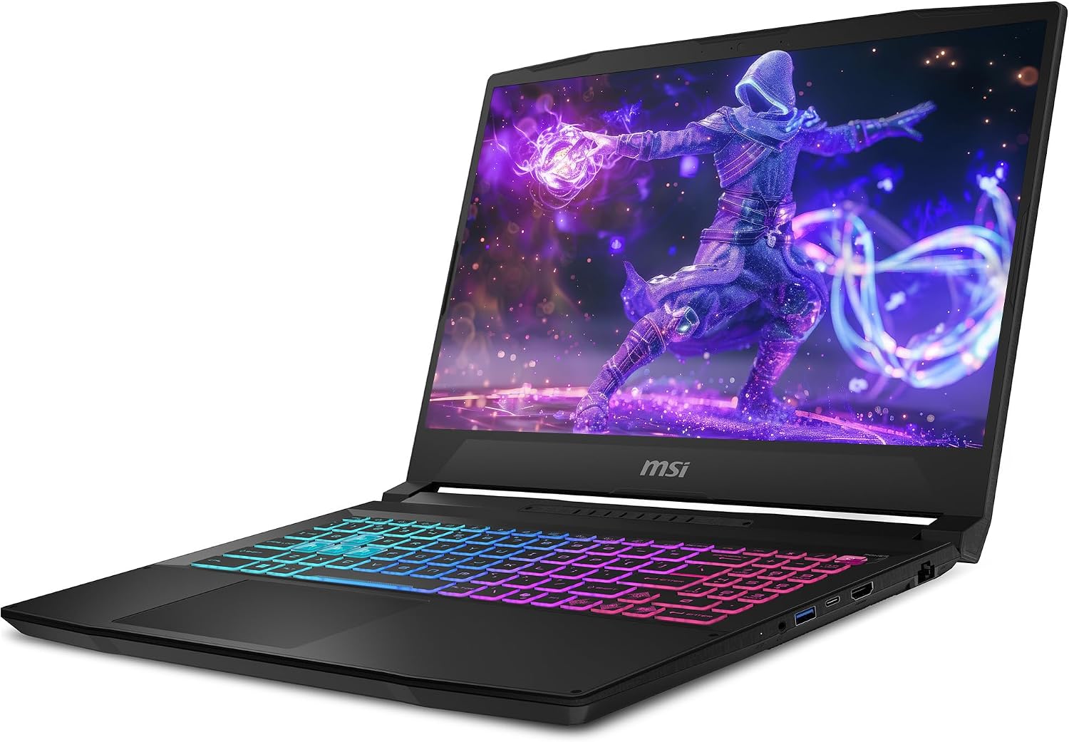 msi Katana 15 HX Gaming Laptop, Intel i7-14650HX, 48 GB DDR5 RAM, 2 TB PCIe SSD, 15.6' QHD (2560x1440) 165Hz Display, Nvidia G-Force RTX 5070, 4-Zone RGB Keyboard, W11 Pro, Black