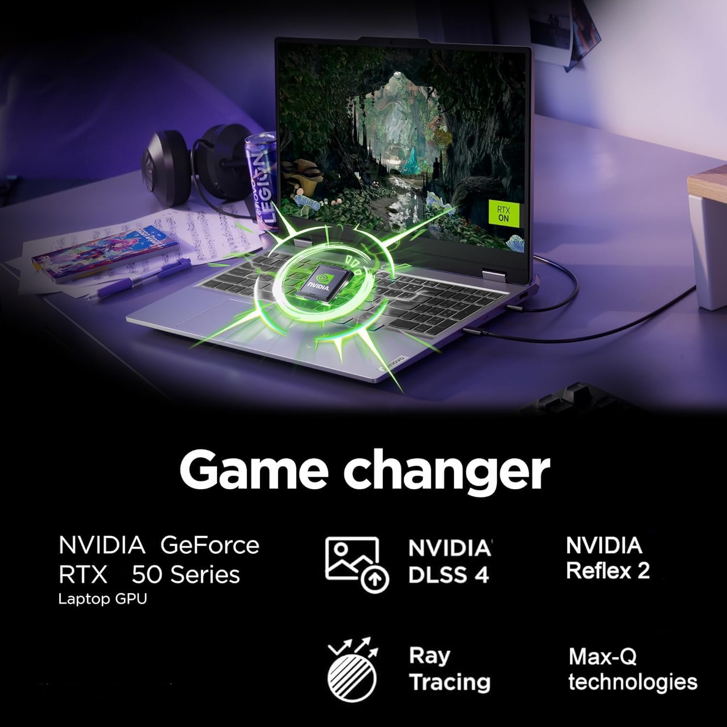 Lenovo LOQ 15 Gaming Laptop PC (15.6' FHD G-SYNC 144Hz, NVIDIA RTX 5050 8GB GDDR7, AMD Ryzen 5 220 (> Intel Ultra 5 125U), 16GB DDR5 RAM, 512GB SSD), Backlit, Webcam, Ethernet, Wi-Fi 6, Win 11 Home