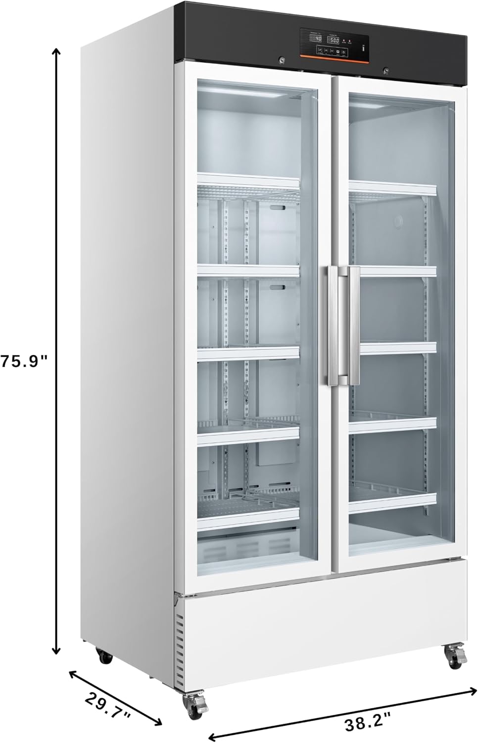 KoolMore 27 cu. ft. Medical Vaccine Refrigerator for Pharmacy and Laboratory with Multi-Level Emergency Alarms, UL-Listed in White (KM-PHR-27C)