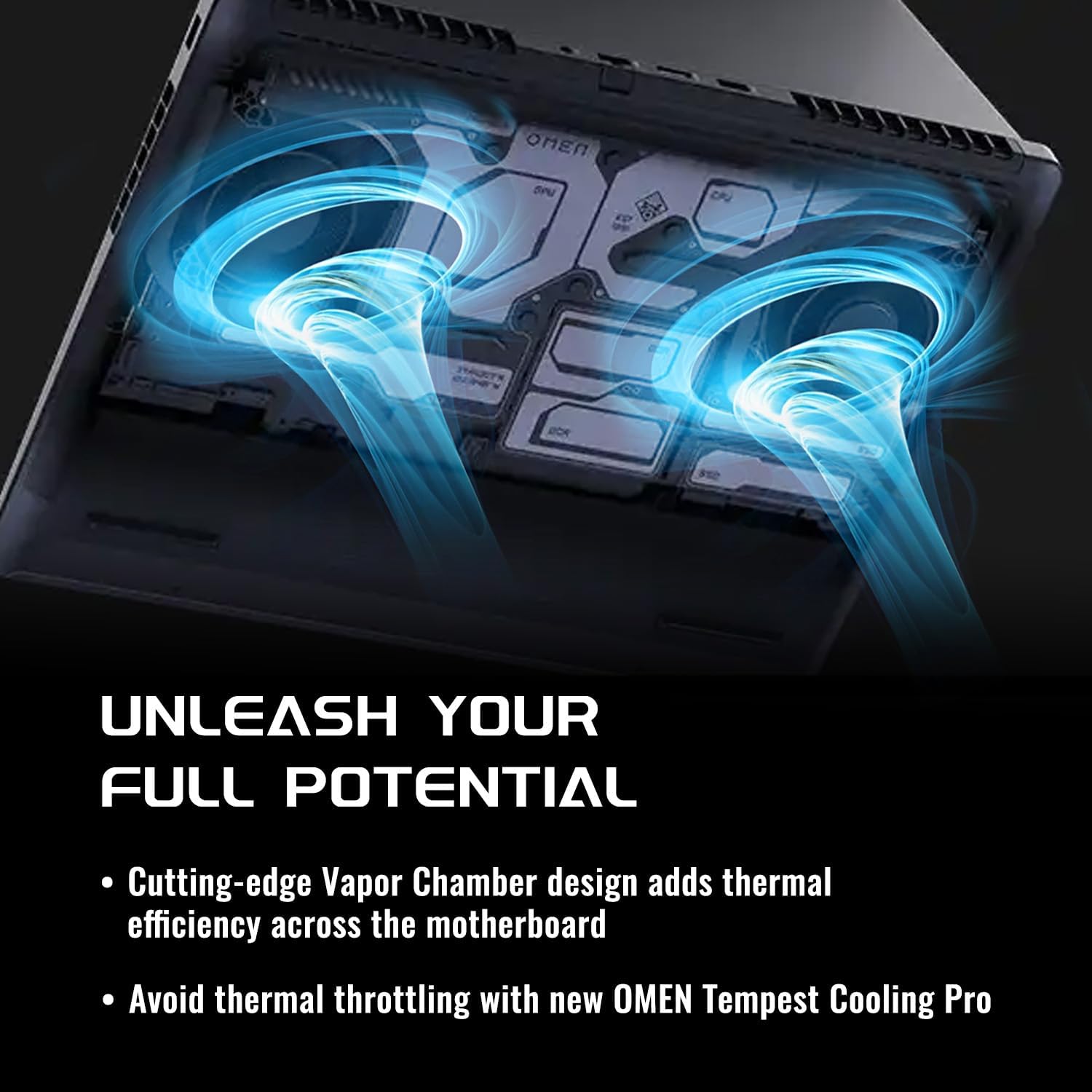 HP Omen MAX 16 RTX 5060 Pro Gaming Laptop, 16' WQXGA 240Hz, AMD Ryzen AI 9 HX 375(Beats Intel i9), NVIDIA RTX 5060, 16GB DDR5 RAM, 1TB SSD, RGB Keyboard, Wi-Fi 7, W11 P, Bundle with PCO Laptop Cooler
