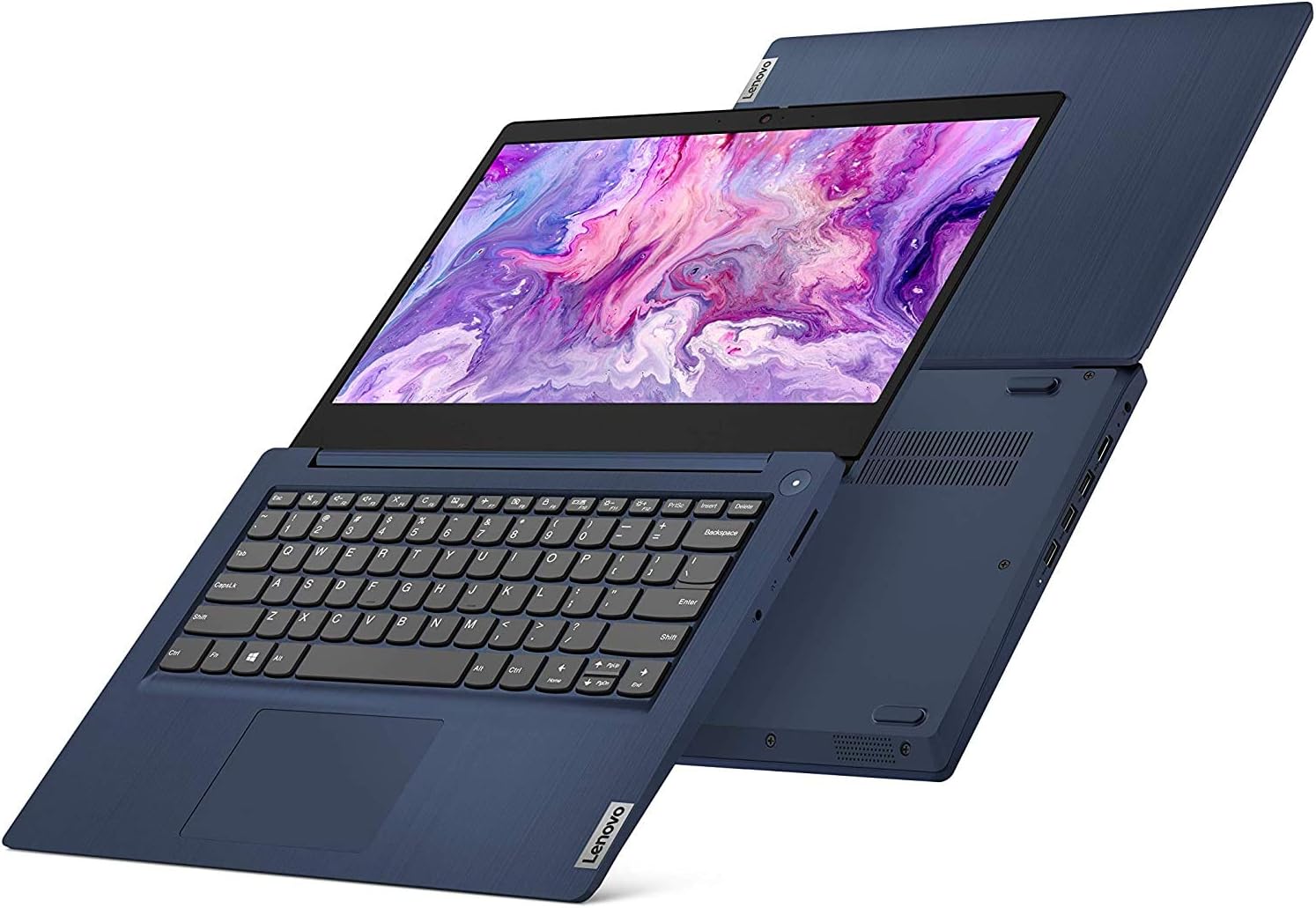 Lenovo IdeaPad 3 14' Laptop, 14.0' FHD 1920 x 1080 Display, AMD Ryzen 5 3500U Processor, 8GB DDR4 RAM, 256GB SSD, AMD Radeon Vega 8 Graphics, Narrow Bezel, Windows 10, 81W0003QUS, Abyss Blue